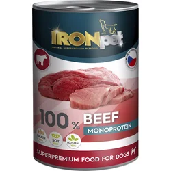 IRONpet Dog Beef (Hovězí) 100 % Monoprotein, konzerva 400 g
