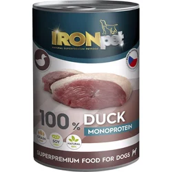 IRONpet Dog Duck (Kachna) 100 % Monoprotein, konzerva 400 g