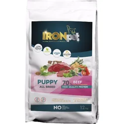 IRONpet Dog Puppy All Breed Beef (Hovězí) 12kg granule pro štěňata