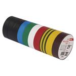 Izolačná páska PVC 19mm / 20m mix farieb 10Ks