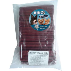 JUKO Snacks Masové tyče 1 kg (cca 80 ks)