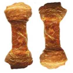 JUKO Snacks Uzel buvolí obalený kuřecím masem 6,5 cm (15 ks)