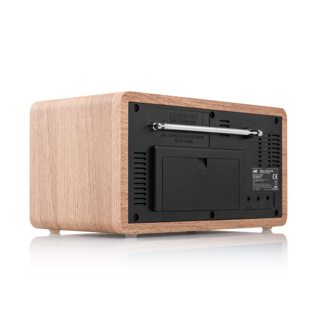 JVC RA-E731B-DAB, čierna/drevo