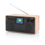 JVC RA-E731B-DAB, čierna/drevo