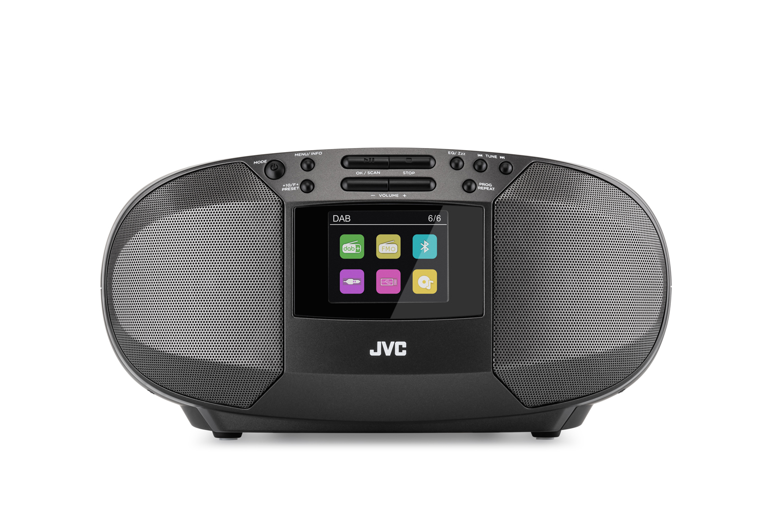 JVC RD-E664B-DAB, černý
