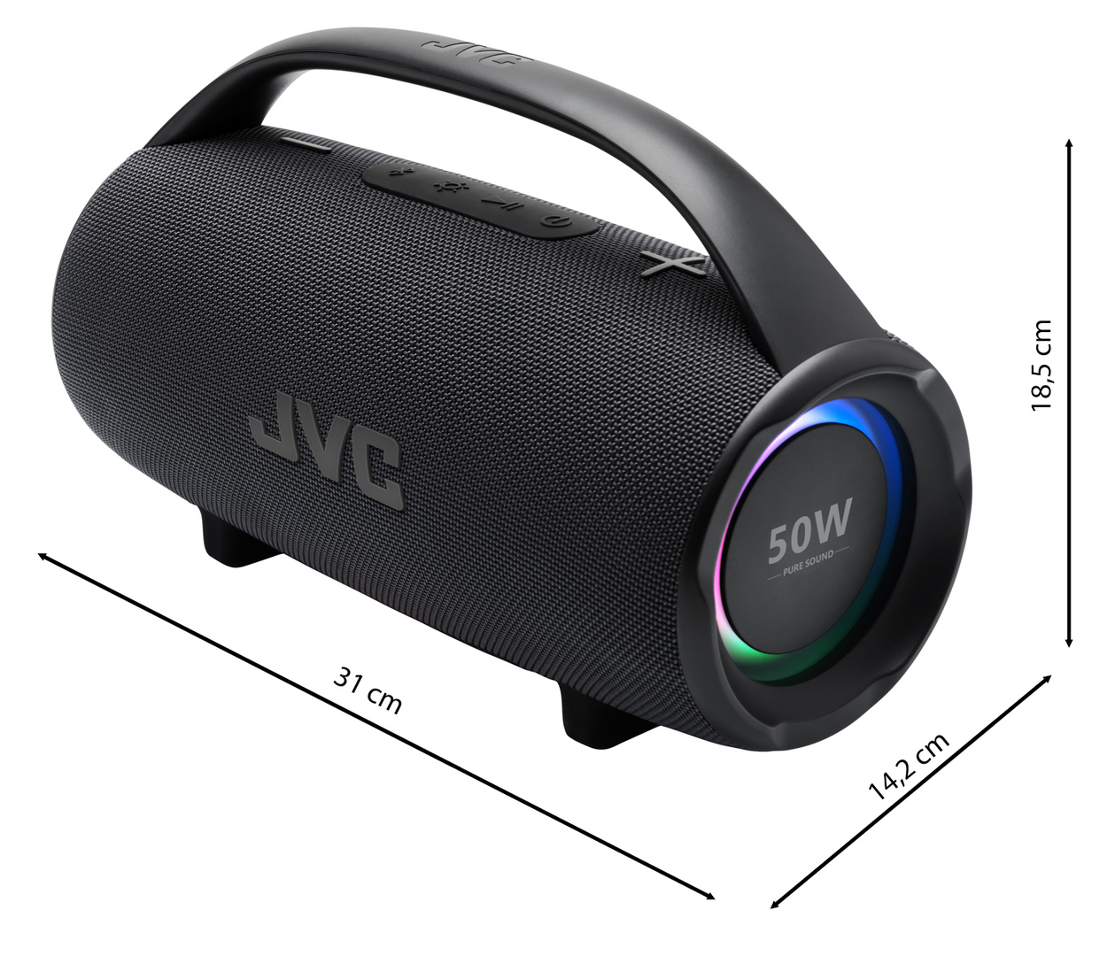 JVC XS-E524B, černý