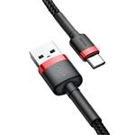 Kábel Baseus Cafule USB-C 2A 2 m (červeno-čierny)