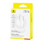 Kábel Baseus Silky USB/Lightning 1m 2,4A biely