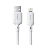 Kábel Baseus Silky USB/Lightning 1m 2,4A biely