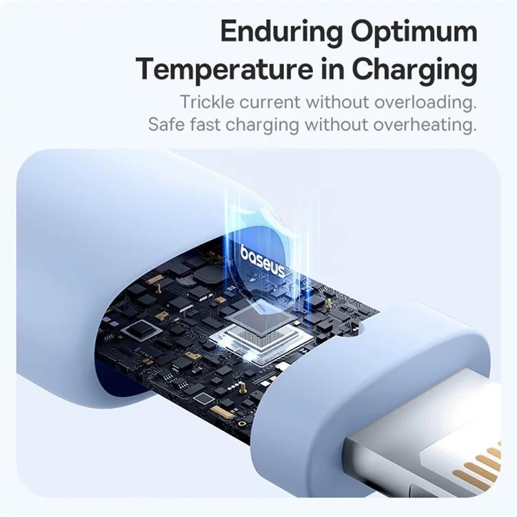 Kabel Baseus Silky USB/Lightning 1m 2.4A bílý