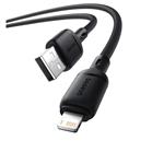 Kabel Baseus Silky USB/Lightning 1m 2.4A černý