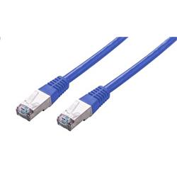 Kabel C-TECH patch cord Cat5e, FTP, modrý, 0,25m