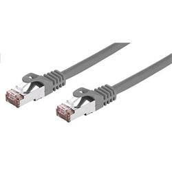 Kabel C-TECH patch cord Cat6, FTP, šedý, 0,5m