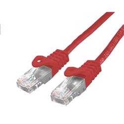 Kabel C-TECH patch cord Cat6, UTP, červený, 1m