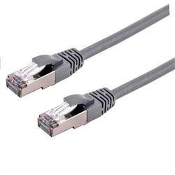 Kabel C-TECH patch cord Cat6a, S/FTP, šedý, 3m