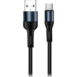 Kábel ColorWay USB-C 1 m 2,4 A, čierny