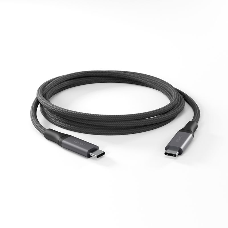 Kábel Epico UltraLink USB-C EC48 | USB4 40Gbps 240W 8K/60Hz | 1,5 m | Čierna | Odolné textilné opletenie