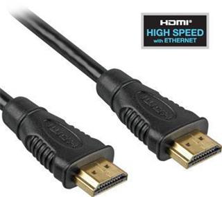 KABEL HDMI A - HDMI A M/M 1m zlac. kon.verze HDMI 1.4 high speed ethernet