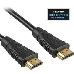 KABEL HDMI A - HDMI A M/M 1m zlac. kon.verze HDMI 1.4 high speed ethernet