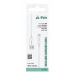 Kábel iPEAX TPU USB-A / Lightning 1,5 m, USB 2.0, biely