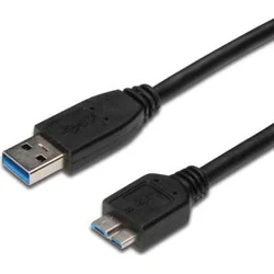 Kábel Micro USB 3.0 5Gbps USB A - Micro USB B MM 1m čierny