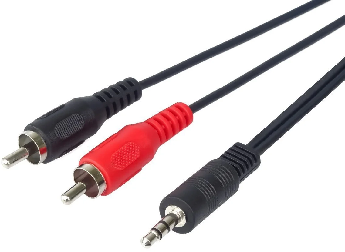 Kábel PremiumCord Jack 3,5 mm-2xCINCH M/M 15 m