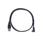 Kábel PremiumCord micro USB 2.0, A-B, 90° konektor, 1,8 m