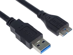 Kábel PremiumCord Micro USB 3.0 5Gbps USB A - Micro USB B, MM, 5 m