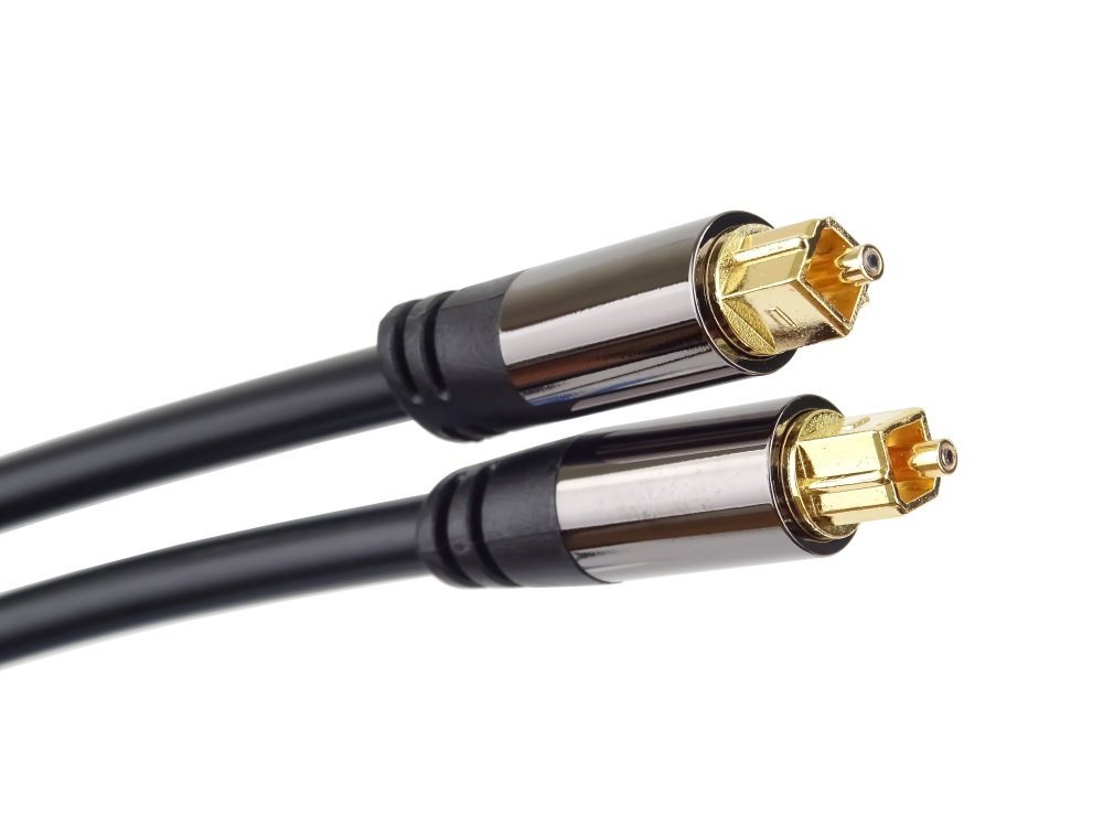 Kábel PremiumCord Toslink M/M, OD:6 mm, zlatý dizajn 2 m