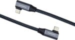 Kábel PremiumCord USB-C 2x zakrivený