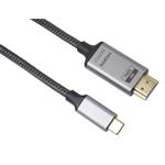 Kábel PremiumCord USB-C na HDMI 2 m 8K@60Hz,4K@144Hz Hliník