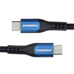 Kábel PremiumCord USB-C ( USB 3.2 GEN 2x2, 5A, 100W, 20Gbit/s ) 3 m, bavlnený oplet