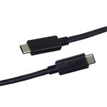 Kábel PremiumCord USB-C ( USB 3.2 generácie 2x2, 3A, 20Gbit/s ) čierny, 1 m
