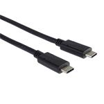 Kábel PremiumCord USB-C ( USB 3.2 generácie 2x2, 5A, 20Gbit/s ) čierny, 0,5 m
