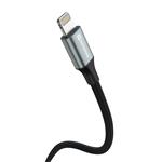 Kábel Swissten Textile II USB / Lightning 1,5 m, čierny