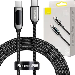 Kábel USB-C na displej USB-C Baseus, 100 W, 2 m (čierny)