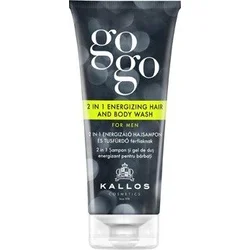 Kallos Gogo 2v1 Energizujúce umývanie vlasov a tela pre mužov 200ml