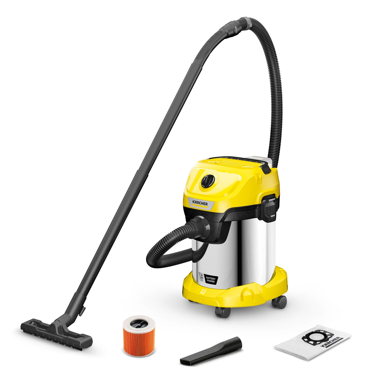 Karcher WD 3-18 S V-17/20 Battery vysavač na mokré a suché vysávání (1.628-575.0