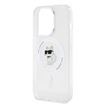 Karl Lagerfeld IML Choupette MagSafe zadný kryt pre iPhone 15 Pro Transparent