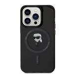 Karl Lagerfeld IML Ikonik MagSafe zadný kryt pre iPhone 15 Pro Black