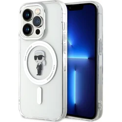 Karl Lagerfeld IML Ikonik MagSafe Zadný kryt pre iPhone 15 Pro Transparent