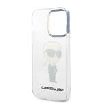 Karl Lagerfeld IML Ikonik NFT Zadný kryt pre iPhone 14 Pro Transparent