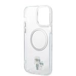 Karl Lagerfeld IML Karl and Choupette NFT MagSafe zadný kryt pre iPhone 13 Pro Max Transparent