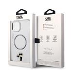 Karl Lagerfeld IML Karl and Choupette NFT MagSafe zadný kryt pre iPhone 13 Transparent
