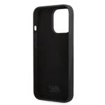 Karl Lagerfeld Liquid Silicone Ikonik NFT Zadní Kryt pro iPhone 13 Pro Black