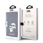 Karl Lagerfeld PU Saffiano Karl and Choupette NFT Book Case pre iPhone 12/12 Pro Black
