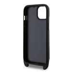 Karl Lagerfeld Saffiano Crossbody Karl and Choupette NFT Cover pre iPhone 14 Black