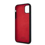 Karl Lagerfeld Stack White Logo Silikonový Kryt pro iPhone 11 Black