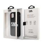 Karl Lagerfeld Stack White Logo Silikonový Kryt pro iPhone 11 Black