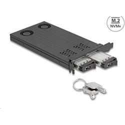 Karta Delock PCI Express x16 Mobile Compartment pre 2 x M.2 NVMe SSD - vidlica